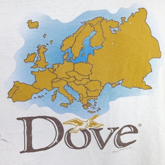 Dove Ice Cream T Shirt Vintage 90s Snack Tee Dutch Made In USA Mens Size XL - Picture 2 of 10